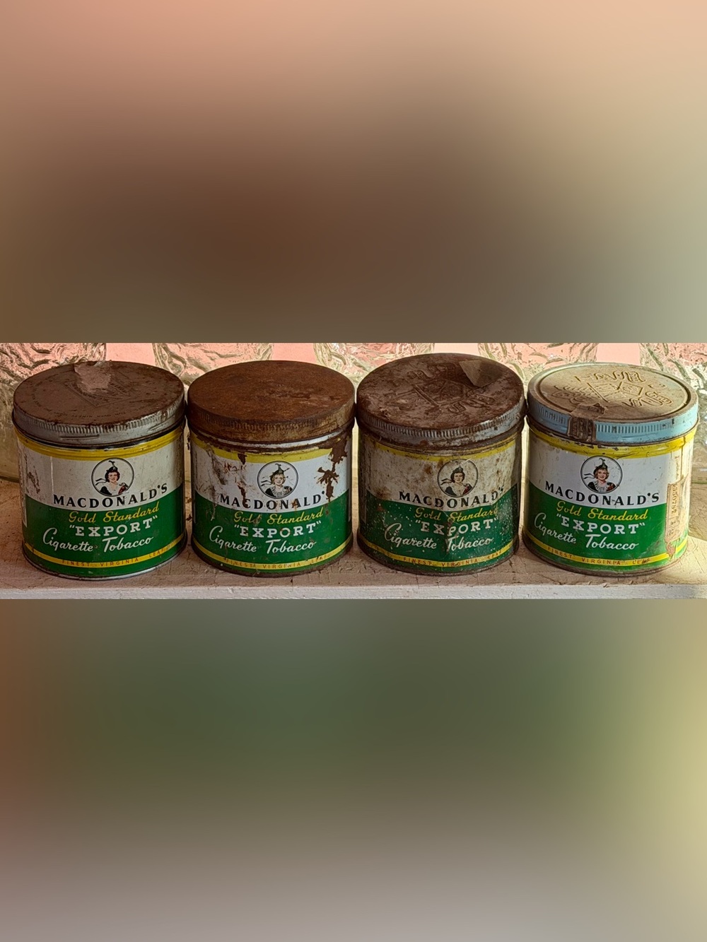 Vintage MACDONALD'S tobacco tins